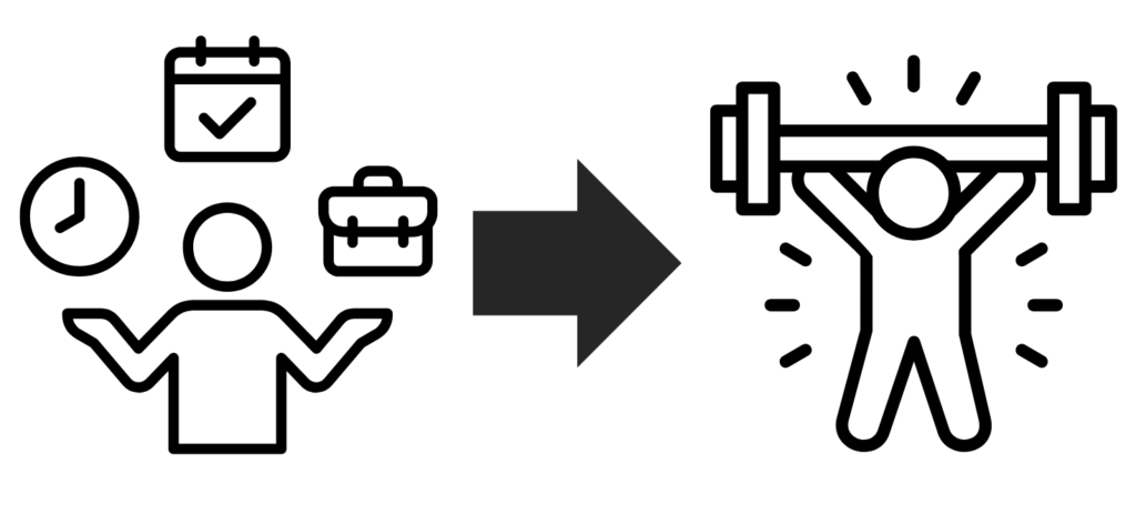 仕事終わりの筋トレ