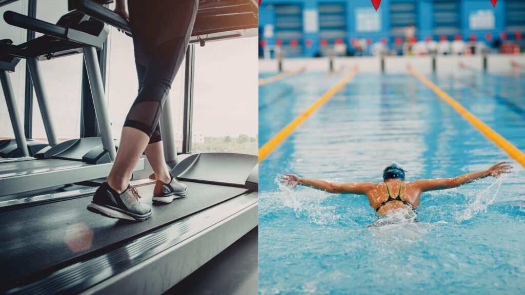 ランニングと水泳