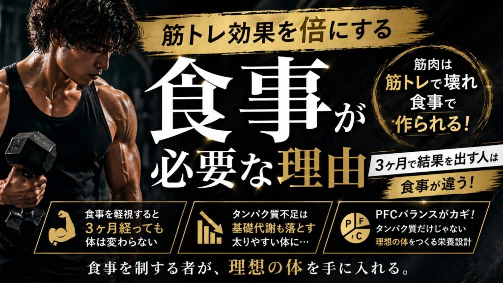 筋トレには食事が必要な理由