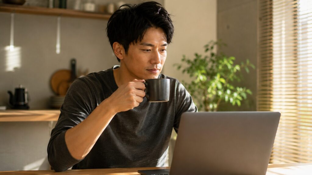 筋トレ効果に関するよくある質問|疑問を抱える独身男性のイメージ